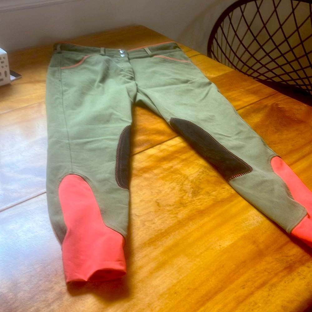 Dover khaki high waisted breeches